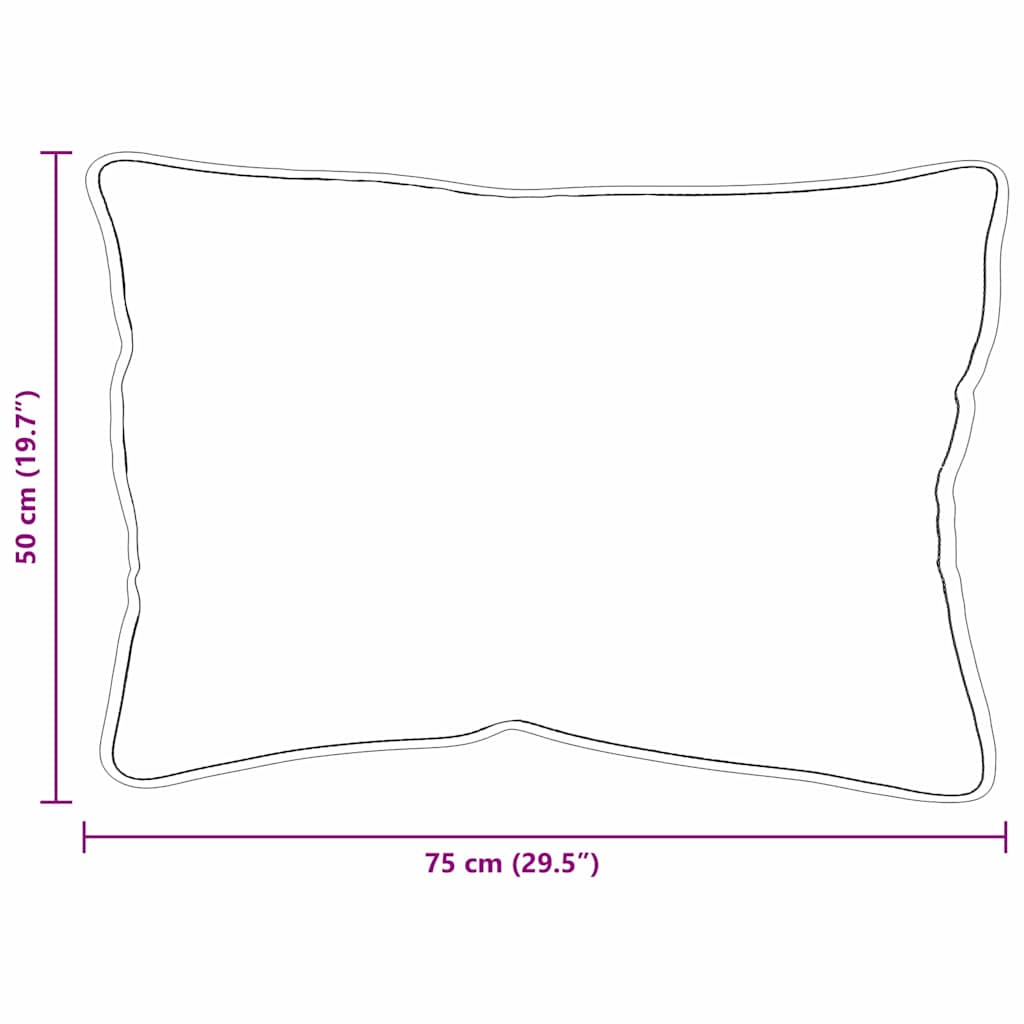 vidaXL Μαξιλάρια 2 pcs Λευκό 50 x 75 cm 85gsm 100% πολυεστέρας