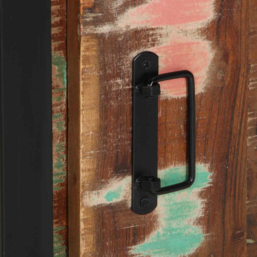 vidaXL Σετ Επίπλων Μπάνιου 3 pcs Πολύχρωμο Στερεό ανακτημένο ξύλο