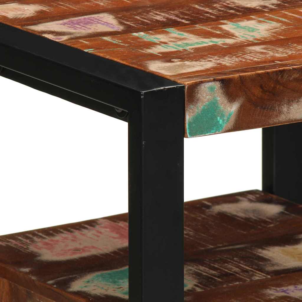 vidaXL Σετ Επίπλων Μπάνιου 3 pcs Πολύχρωμο Στερεό ανακτημένο ξύλο