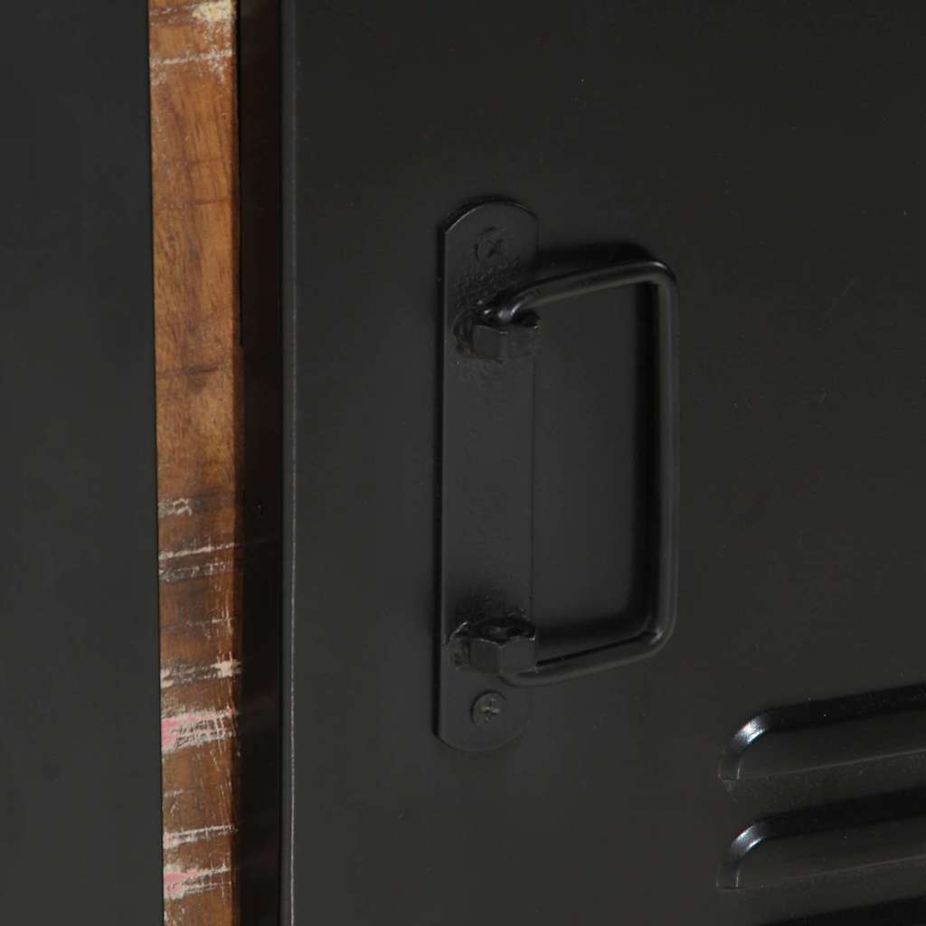 vidaXL Σετ Επίπλων Μπάνιου 3 pcs Πολύχρωμο Στερεό ανακτημένο ξύλο