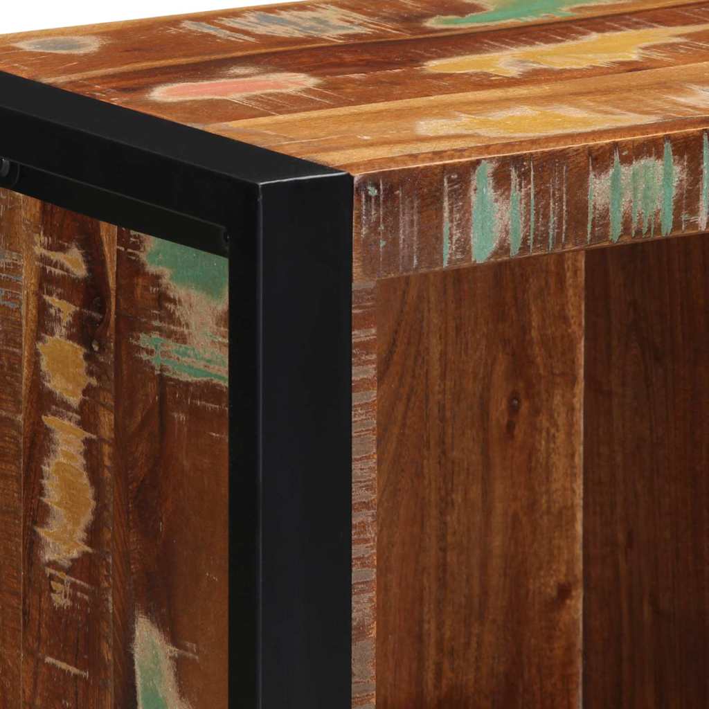 vidaXL Σετ Επίπλων Μπάνιου 4 pcs Πολύχρωμο Στερεό ανακτημένο ξύλο