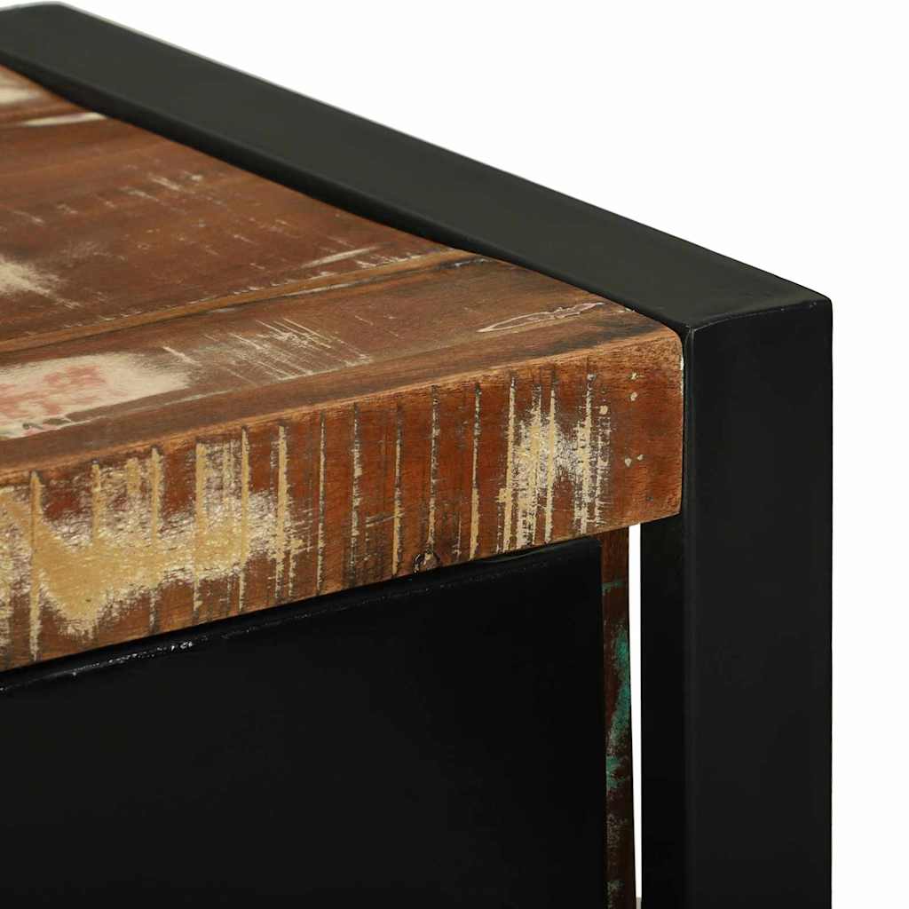 vidaXL Σετ Επίπλων Μπάνιου 4 pcs Πολύχρωμο Στερεό ανακτημένο ξύλο