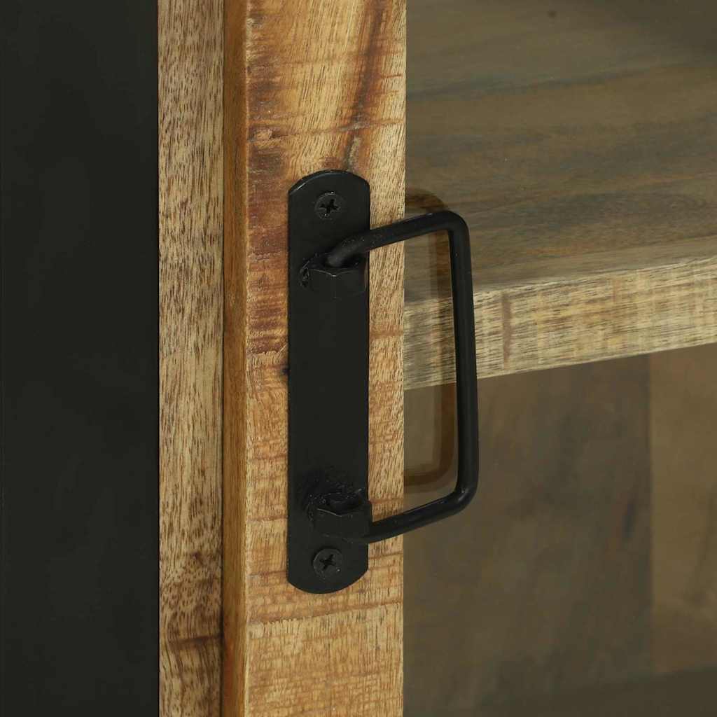 vidaXL Σετ Επίπλων Μπάνιου Επιτοίχιο 3 pcs Καφέ Στερεό ξύλο μάνγκο