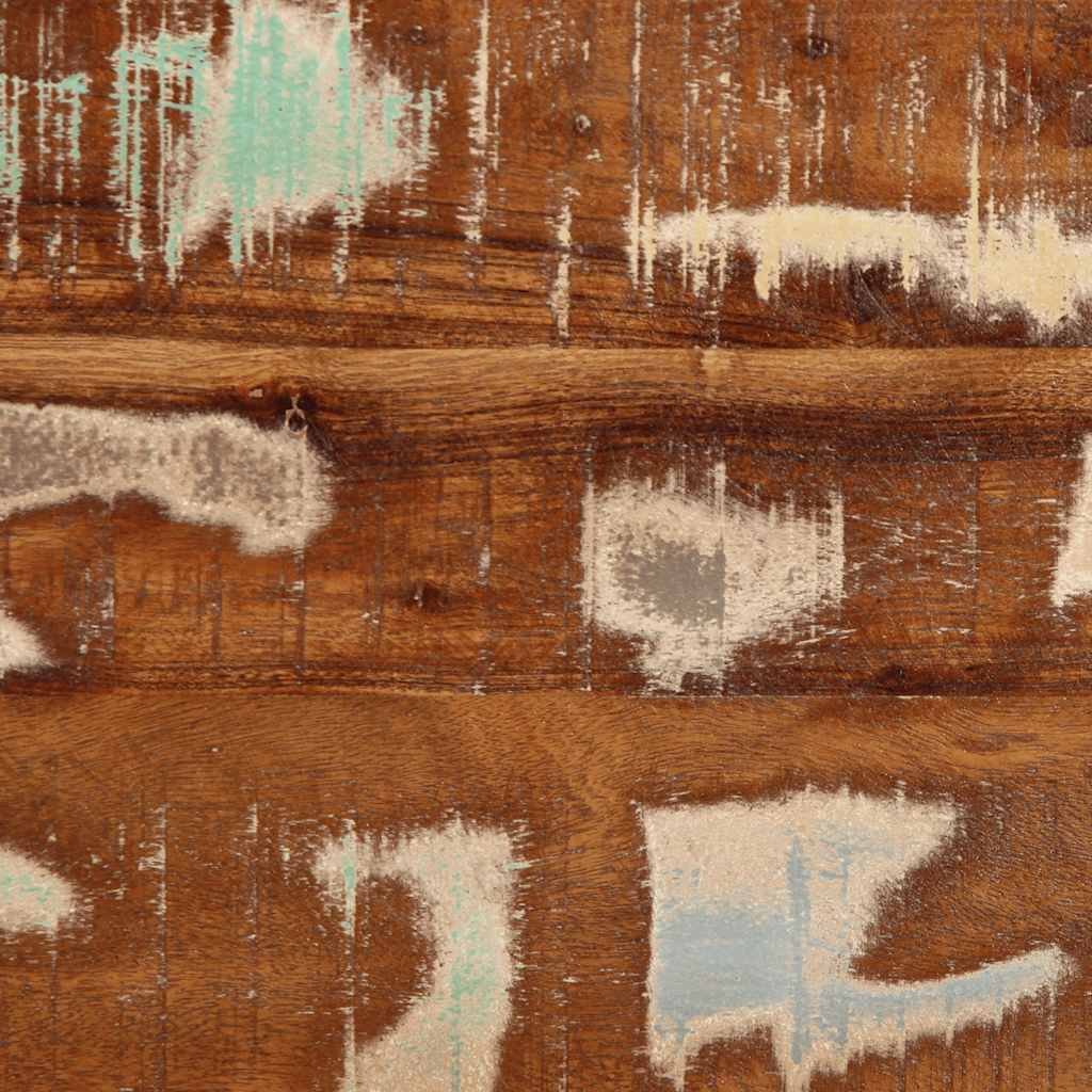 vidaXL Τραπεζάκι σαλονιού πολύχρωμο 90x50x36cm Ξύλο μασίφ αναγεννημένο