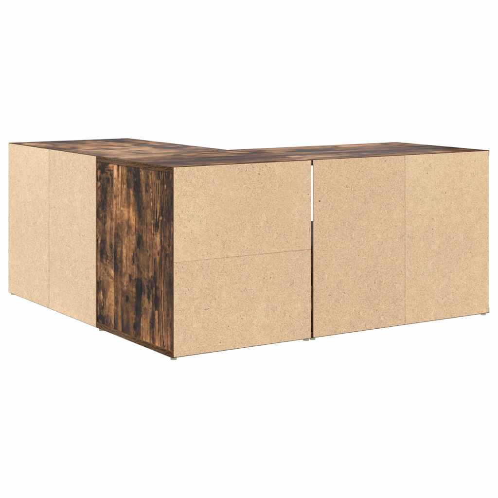 vidaXL Γωνιακό Έπιπλο Καπνιστή δρυς 160x40x45 εκ. από Επεξεργ. Ξύλο