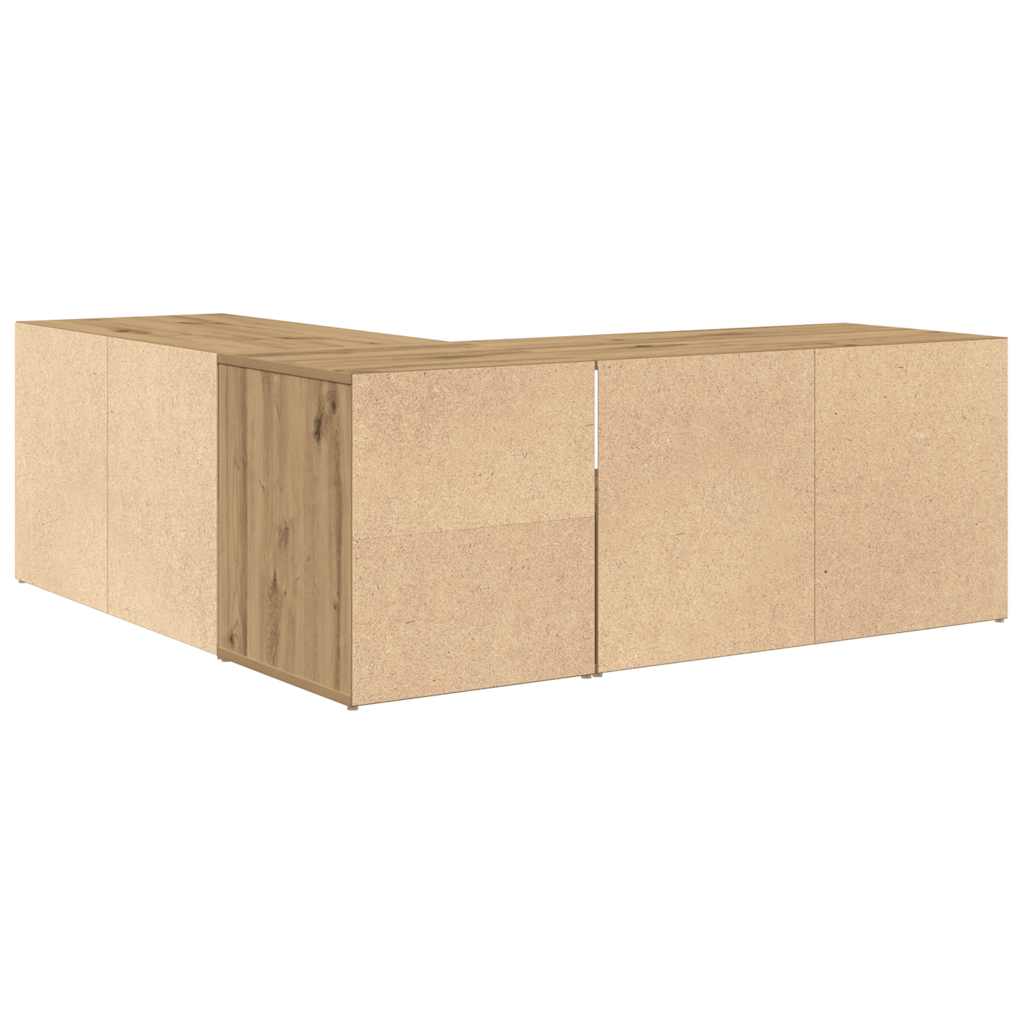 vidaXL Ντουλάπι Γωνιακό Αρτισιανή Δρυς 200x40x45 εκ. από Επεξ. Ξύλο