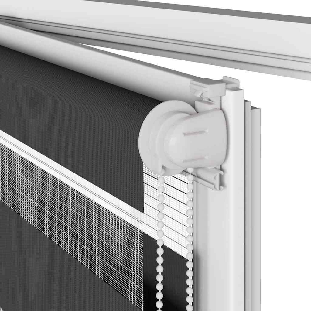 vidaXL Ζέβρα τυφλή Μαύρο Πλάτος υφάσματος 50,9 εκ. Πολυεστέρας