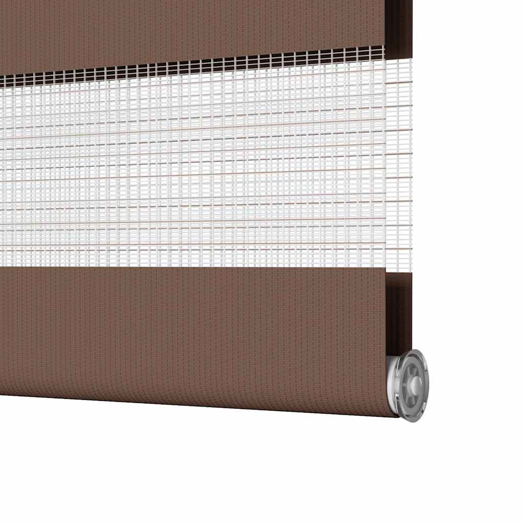 vidaXL Στόρι Ζέβρας Καφέ 50x200 εκ. Πλάτος Υφάσματος 45,9 εκ. Πολυεστέρας