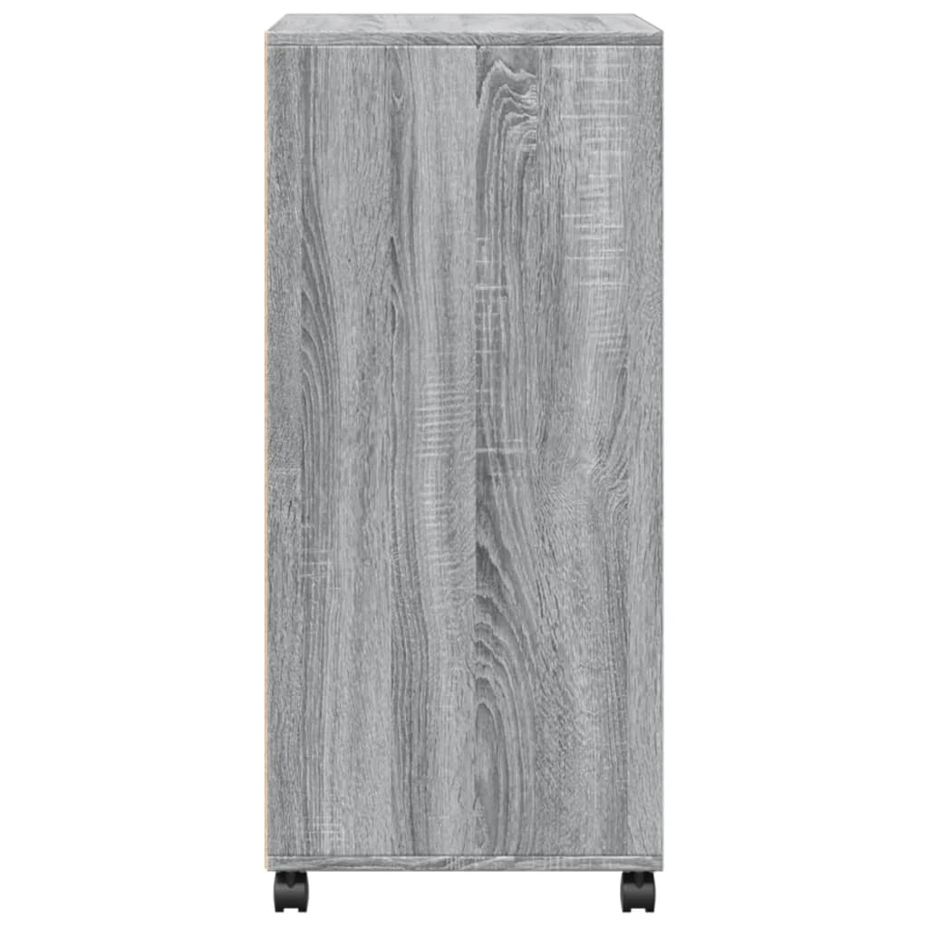 vidaXL Ντουλάπι Με Ροδάκια Γκρι Sonoma 55x40x91 εκ. Επεξεργασμένο Ξύλο