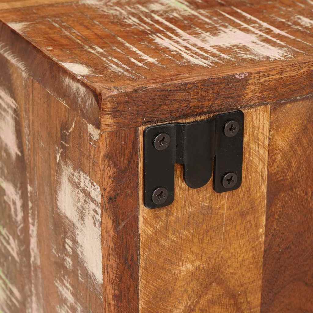 vidaXL Κομοδίνο 2 pcs Καφέ 35 x 33 x 48 εκ Ανακτημένο Στερεό Ξύλο