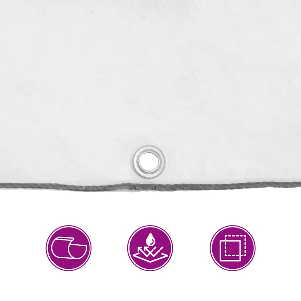 vidaXL Διαφανής Μουσαμάς με Οπές 2x2 μ. από Πολυαιθυλένιο