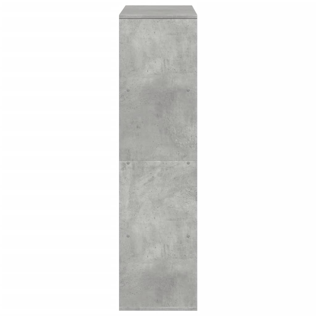 vidaXL Βιβλιοθήκη/Διαχωριστικό Χώρου Γκρι 100x33x125,5 εκ. Επεξ. Ξύλο