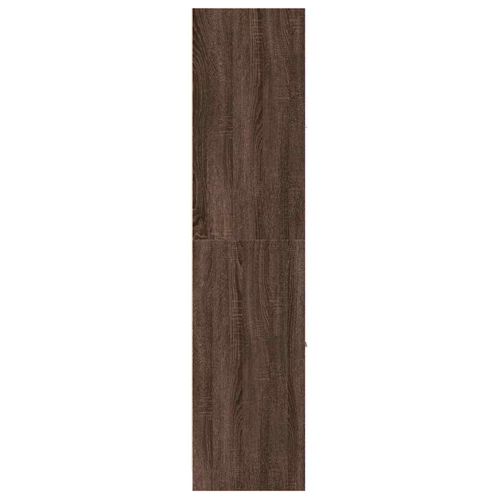 vidaXL Συρταριέρα Γενικής Χρήσης Καφέ Δρυς 40x41x174,5 εκ. Επεξ. Ξύλο