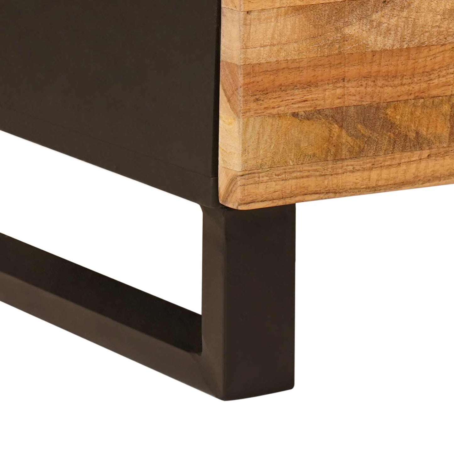 vidaXL Πλαϊνό γραφείο 3 τμχ. 60 x 33 x 75 cm Στερεό ξύλο μάνγκο Καφέ