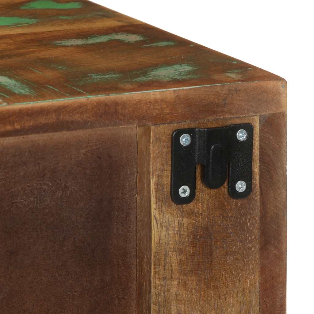 vidaXL επίτοιχα ντουλάπια κομοδίνου 2 τεμάχια στερεό ξύλο αναγεννημένο