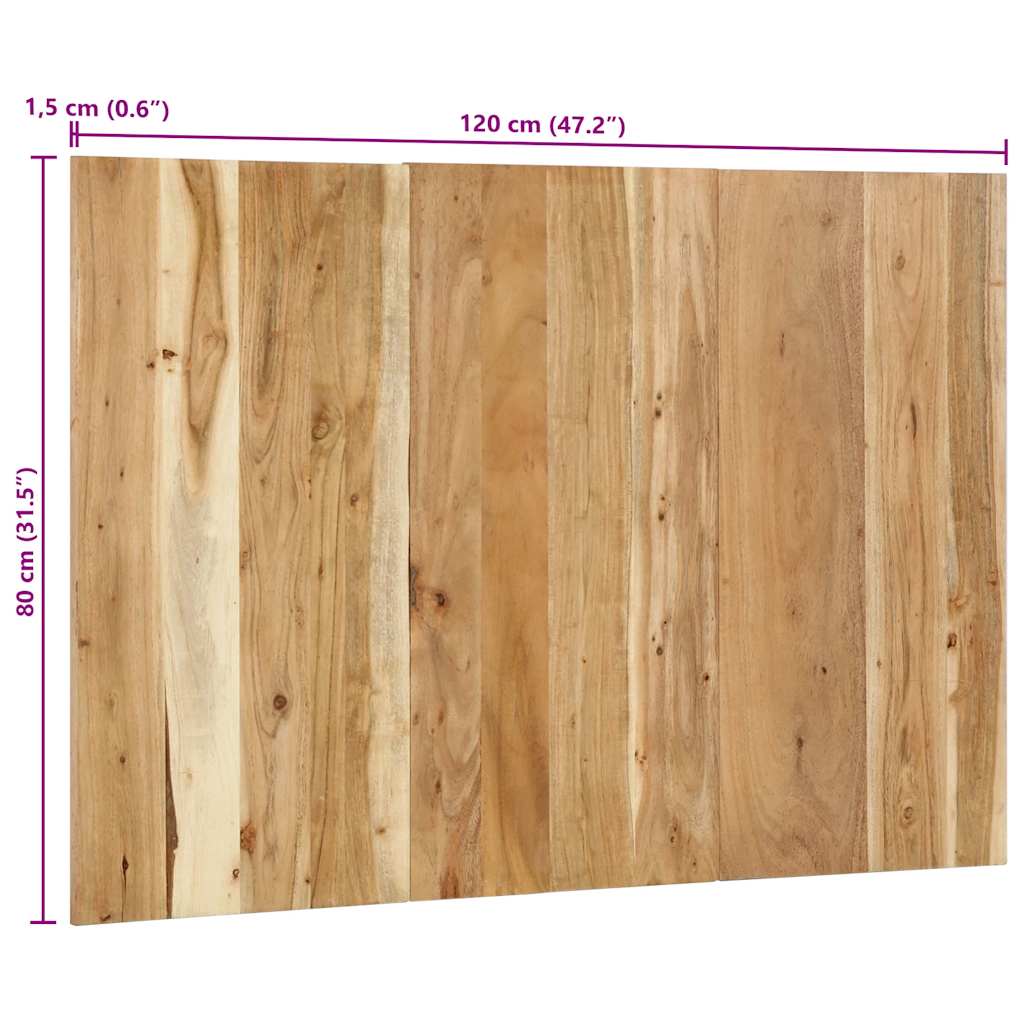 vidaXL κεφαλάρι 120 cm από μασίφ ξύλο ακακίας