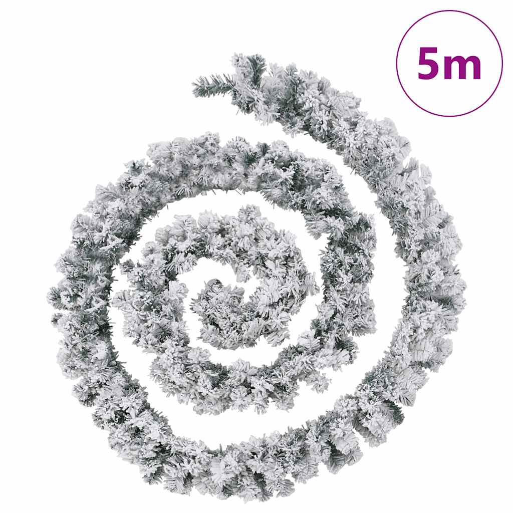 vidaXL Γιρλάντα Χριστουγεννιάτικη με Λαμπάκια LED Πράσινη 5 μ. PVC