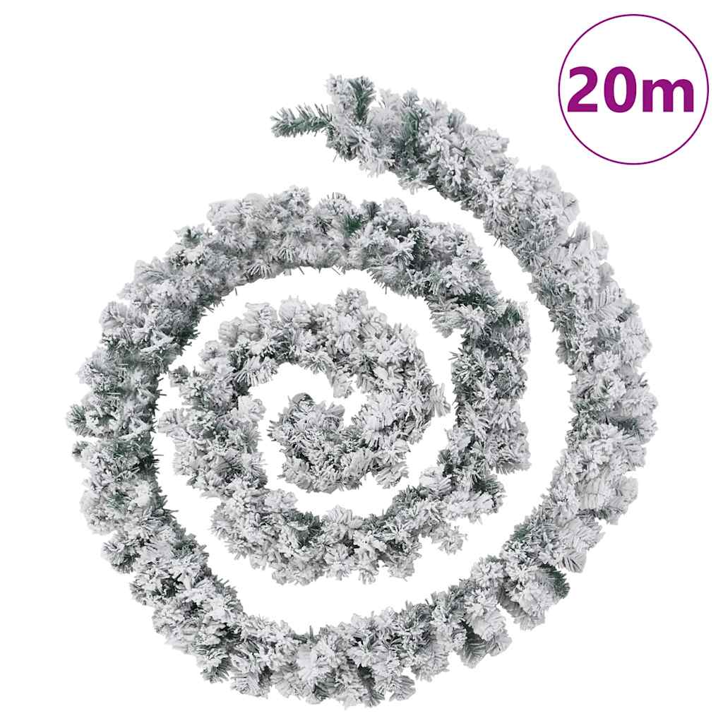 vidaXL Γιρλάντα Χριστουγεννιάτικη με Λαμπάκια LED Πράσινη 20 μ. PVC