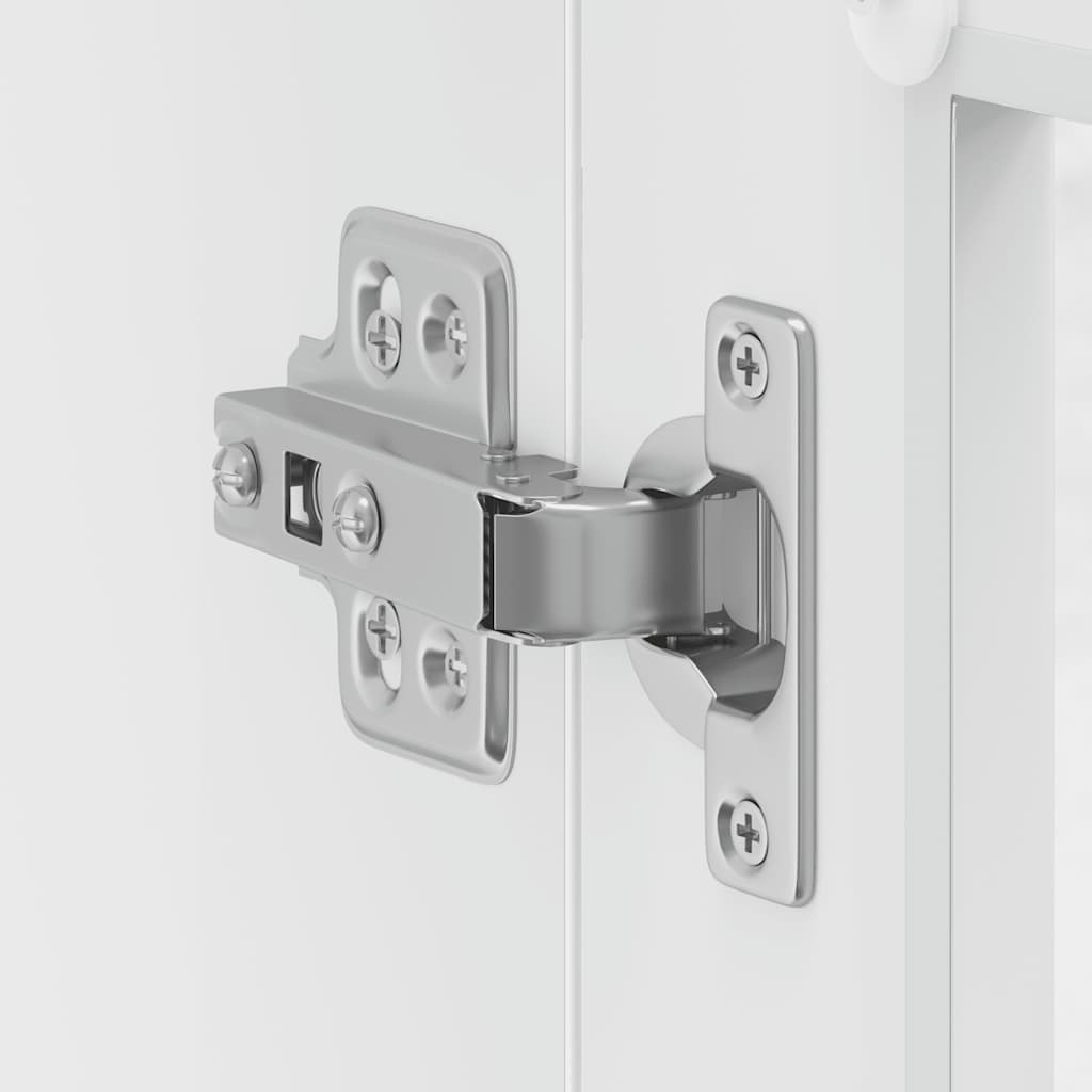 vidaXL Ντουλάπι τοίχου κουζίνας με γυάλινη πόρτα Porto Λευκό