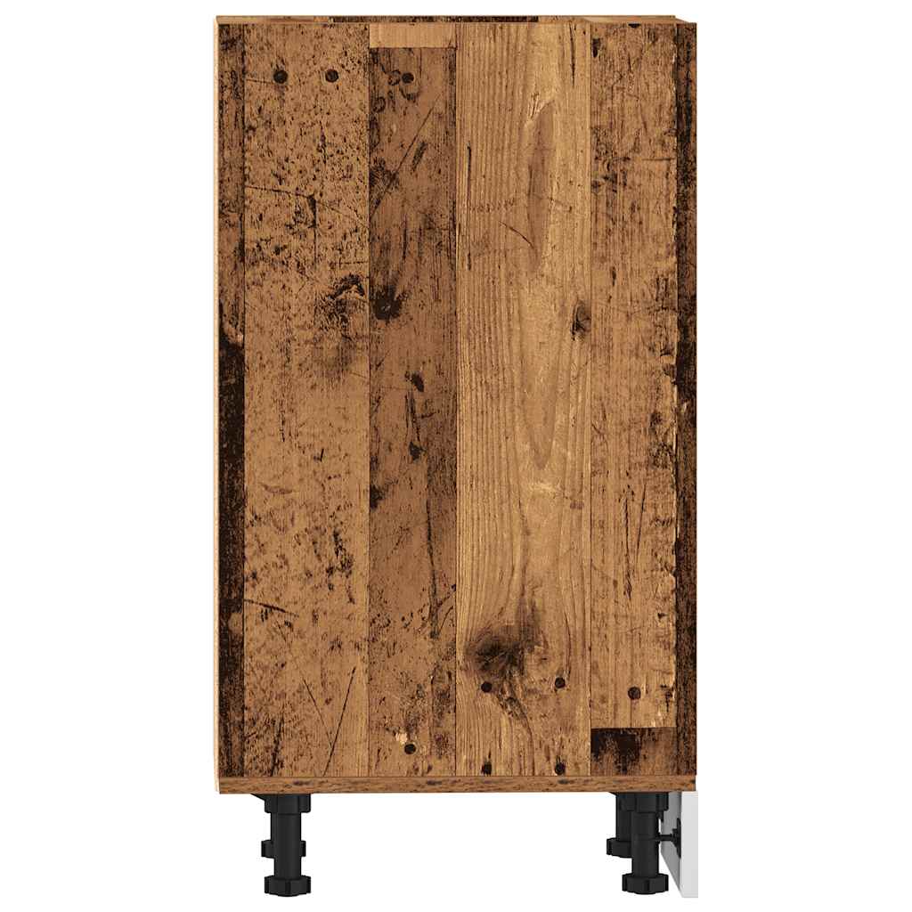 vidaXL Κάτω ντουλάπι Riga Παλιό ξύλο 40x44,5x81,5 cm