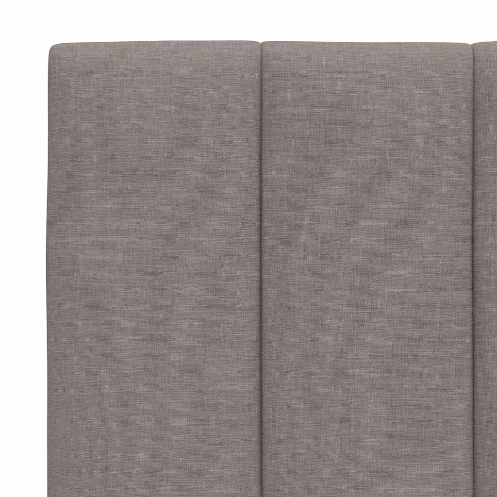 vidaXL Σκελετός Κρεβατιού Χωρίς Στρώμα Hanko Taupe 90x190 εκ. Υφασμάτινο