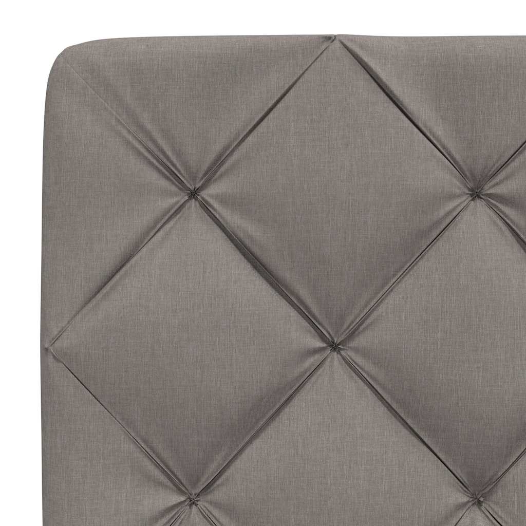 vidaXL Σκελετός Κρεβατιού Χωρίς Στρώμα Taupe 80x200 εκ. Υφασμάτινο