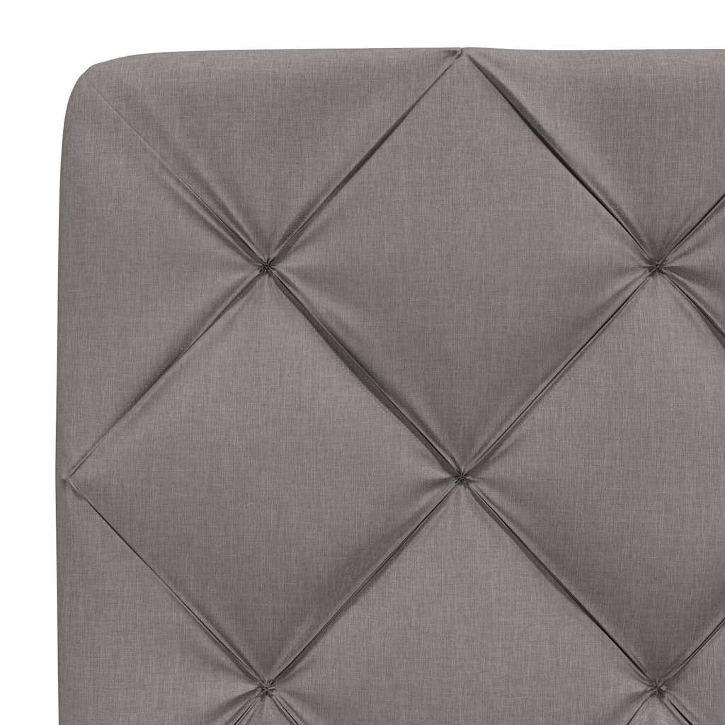 vidaXL Σκελετός Κρεβατιού Χωρίς Στρώμα Taupe 140x190 εκ. Υφασμάτινο