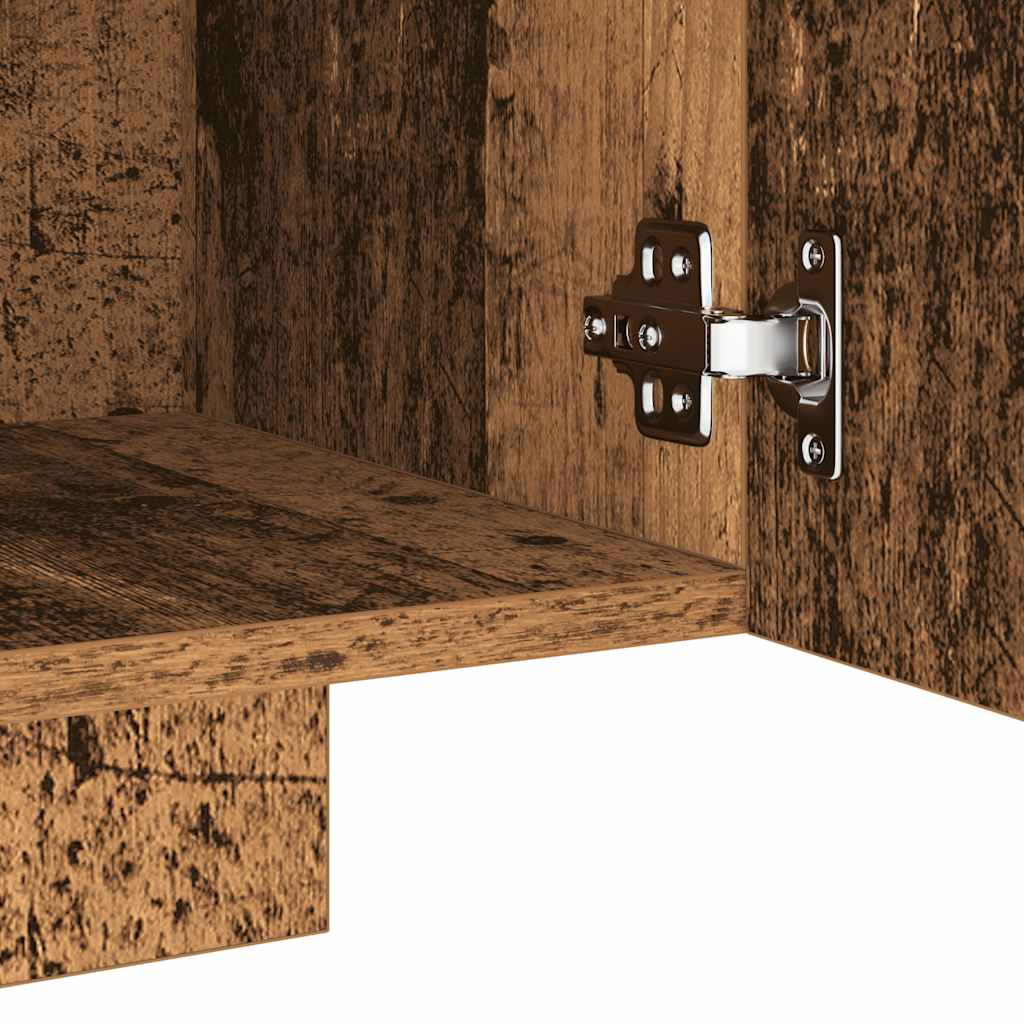 vidaXL Έπιπλο Τηλεόρασης LED Όψη Παλαιού Ξύλου 160x35x40 εκ.Επεξ. Ξύλο