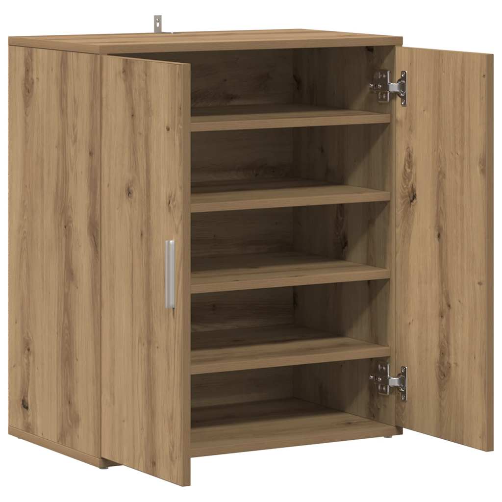 vidaXL Παπουτσοθήκη Τεχνίτης Δρυς 60x35x70 εκ. από Επεξεργασμένο Ξύλο
