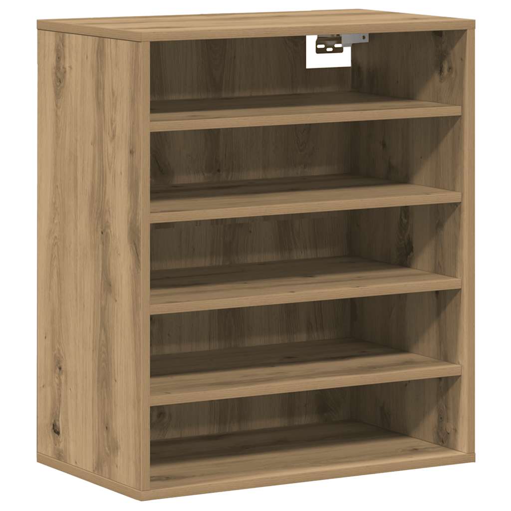 vidaXL Παπουτσοθήκη Αρτισιανή Δρυς 60x35x70 εκ. Επεξεργασμένο Ξύλο