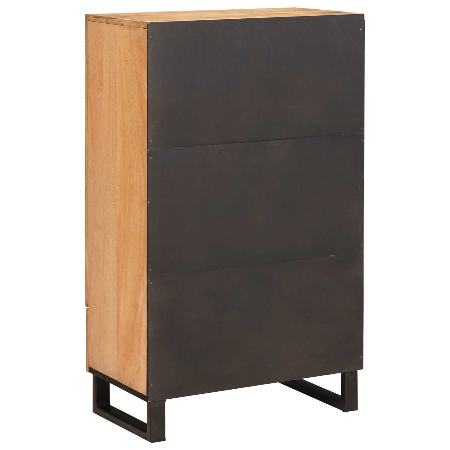 vidaXL Highboard με συρτάρι Καφέ 40 x 33 x 110 εκ Στερεό ξύλο μάνγκο