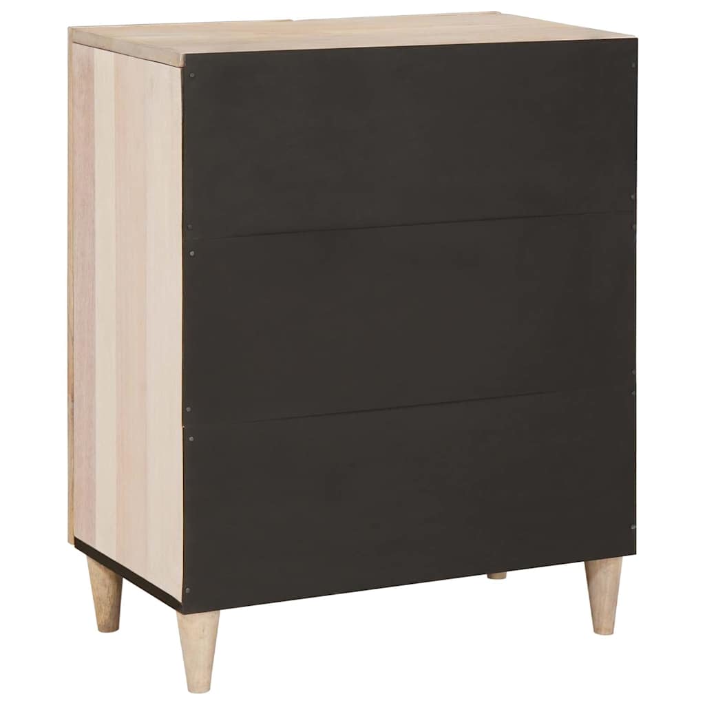 vidaXL Πλαϊνό γραφείο Λευκό 60 x 33 x 75 cm Μασίφ ξύλο μάνγκο