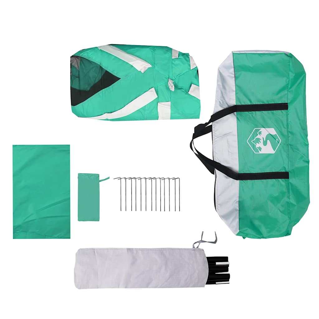 vidaXL Σκηνή πισίνας με αφαιρούμενη μύγα & Πλέγμα τοίχων Sea Green