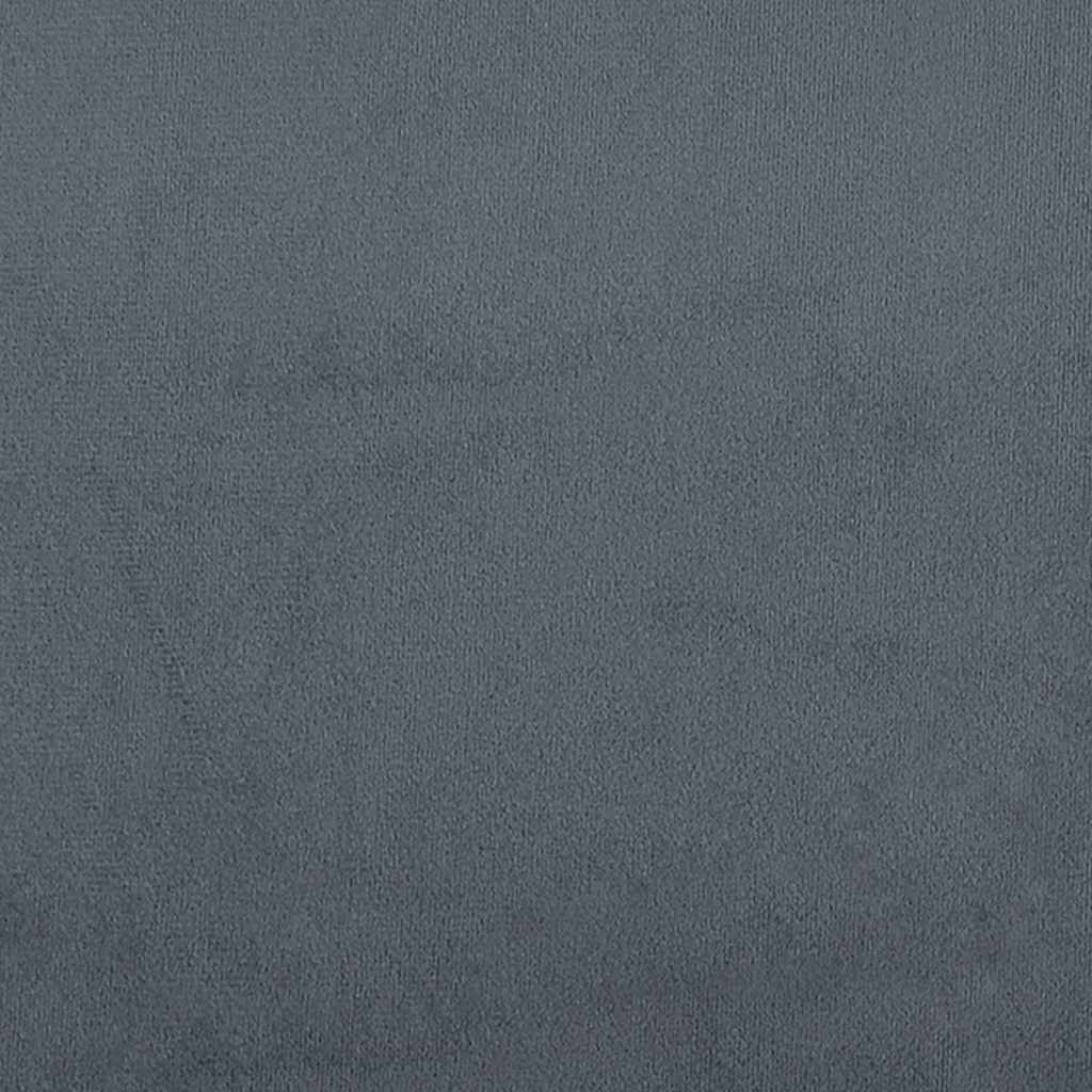 vidaXL Κρεβάτι Boxspring με Στρώμα Σκούρο Γκρι 160x210 εκ. Βελούδινο