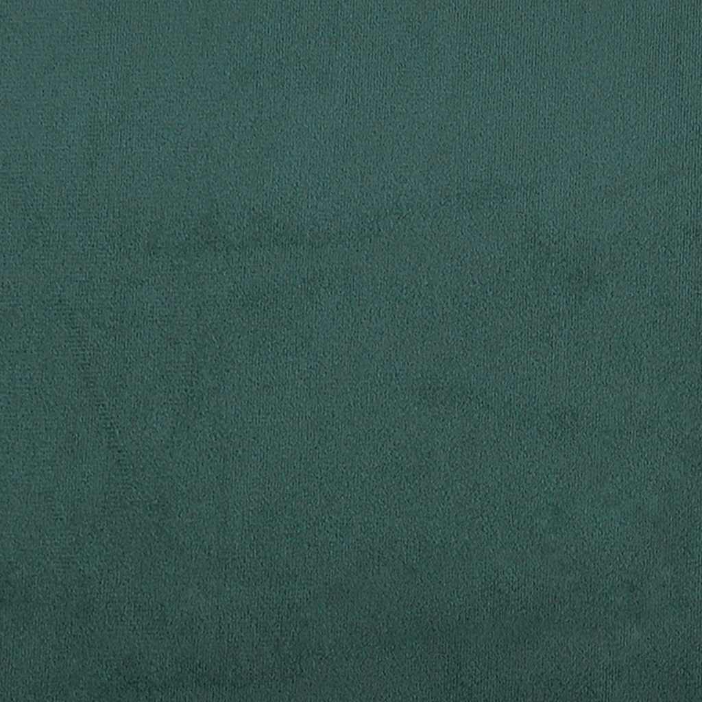 vidaXL Box Spring κρεβάτι με στρώμα σκούρο πράσινο 180x220cm Βελούδινο
