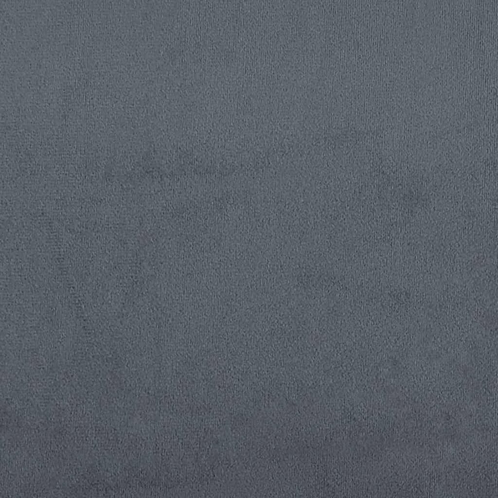 vidaXL Κρεβάτι Boxspring με Στρώμα Σκούρο Γκρι 160x210 εκ. Βελούδινο