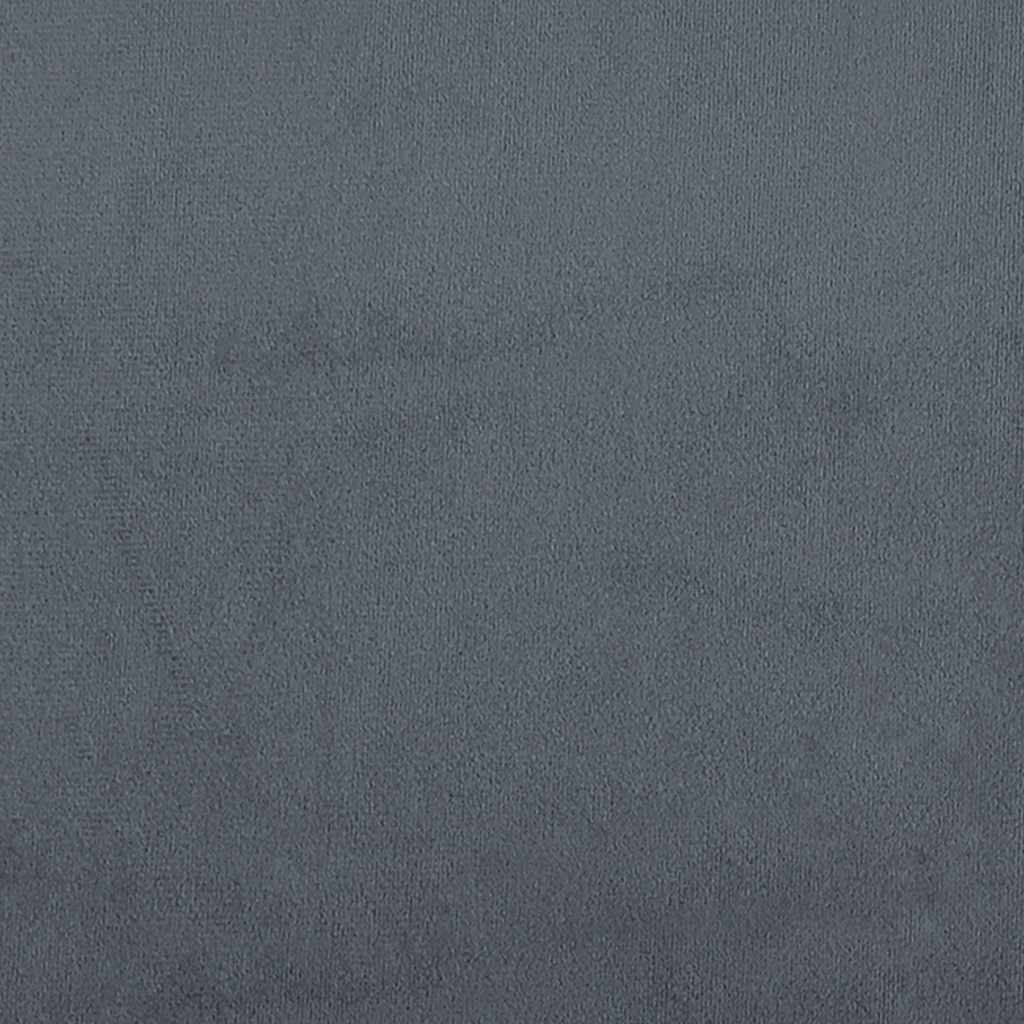 vidaXL Κρεβάτι Boxspring με Στρώμα Σκούρο Γκρι 160x210 εκ. Βελούδινο