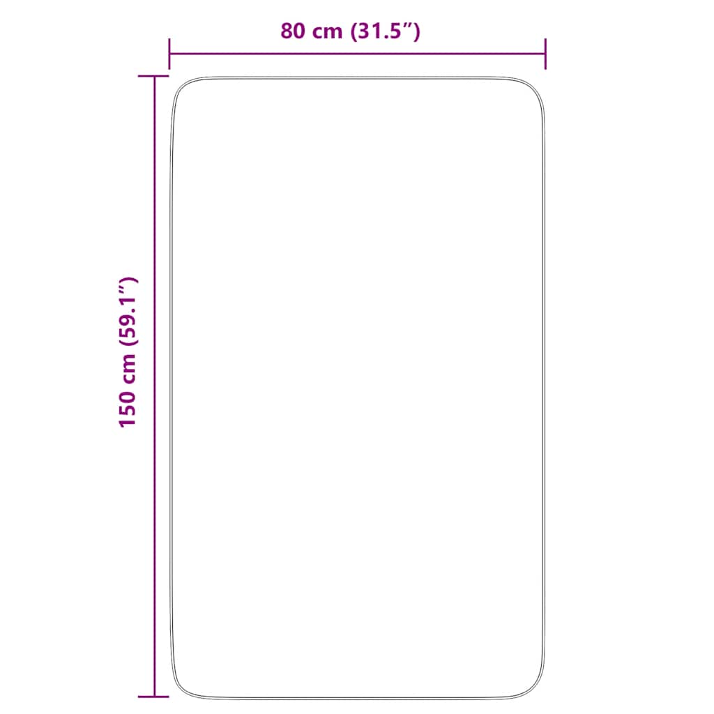 vidaXL Χαλί Shaggy με Ψηλό Πέλος NAVARRA Κρέμα 80x150 εκ. πολυεστέρας