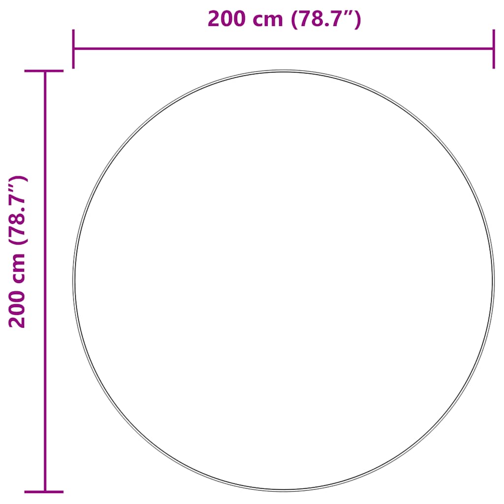 vidaXL Χαλί Shaggy με Ψηλό Πέλος NAVARRA Μπεζ 200x200 εκ. πολυεστέρας
