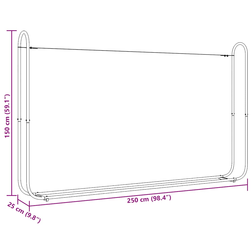 vidaXL Ράφι για καυσόξυλα με κάλυμμα βροχής Γαλβανισμένος χάλυβας