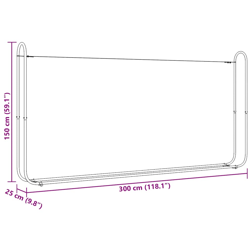 vidaXL Ράφι για καυσόξυλα με κάλυμμα βροχής Γαλβανισμένος χάλυβας