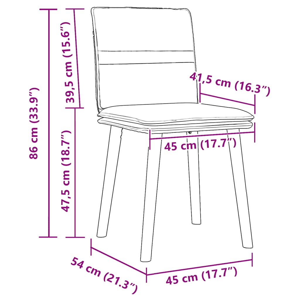 vidaXL Καρέκλες Τραπεζαρίας 4 τεμ. Κρεμ Υφασμάτινες