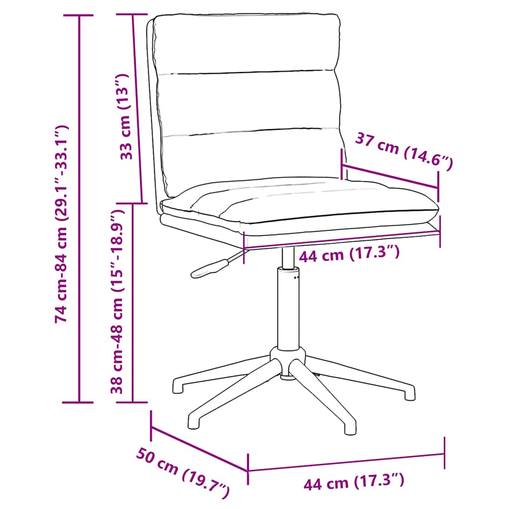 vidaXL Πολυθρόνες Τραπεζαρίας 2 τεμ. Καφέ Δερματίνη