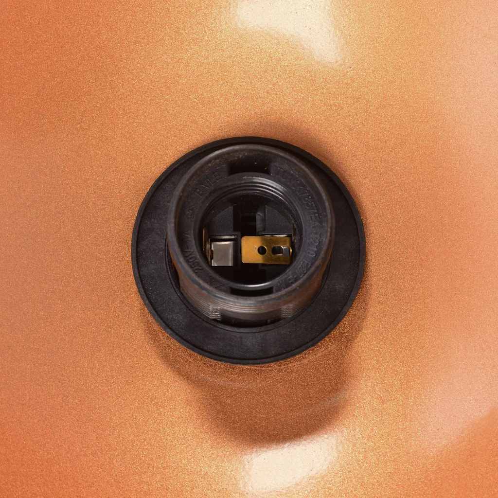 vidaXL Κρεμαστό φωτιστικό ρυθμιζόμενου ύψους E27 Ø 22 cm Μεταλλικό