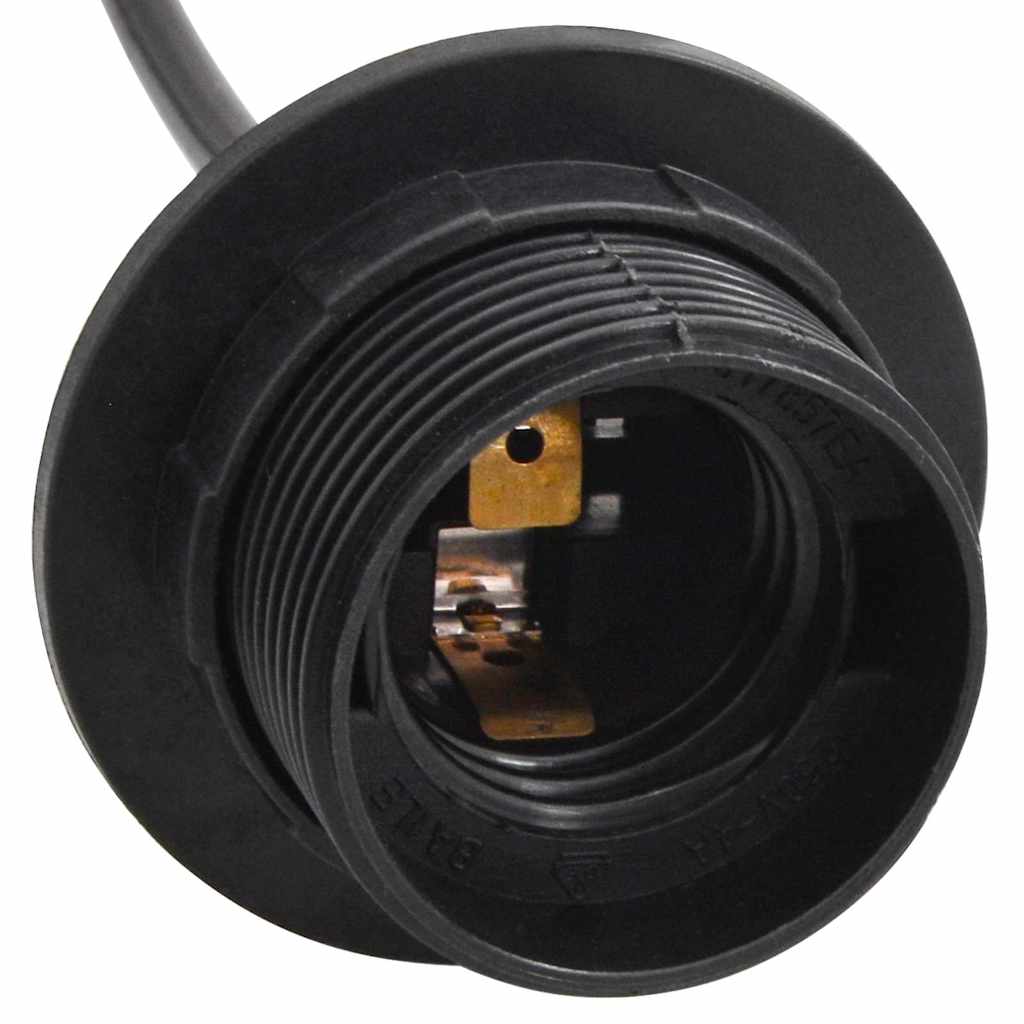 vidaXL Κρεμαστό φωτιστικό με 6 λαμπτήρες E27 Μαύρο μέταλλο