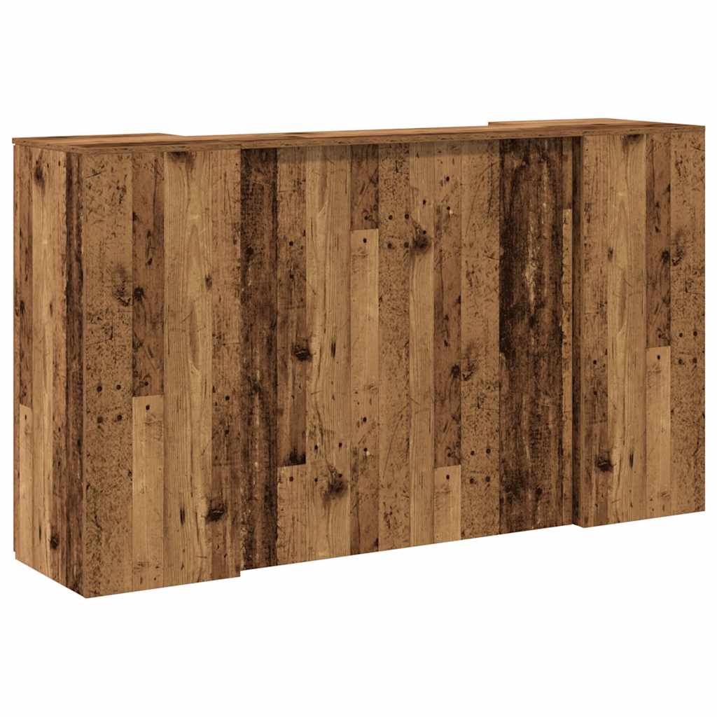 vidaXL Γραφείο υποδοχής Παλιό Ξύλο 180x50x103,5 εκ. Επεξεργασμένο Ξύλο