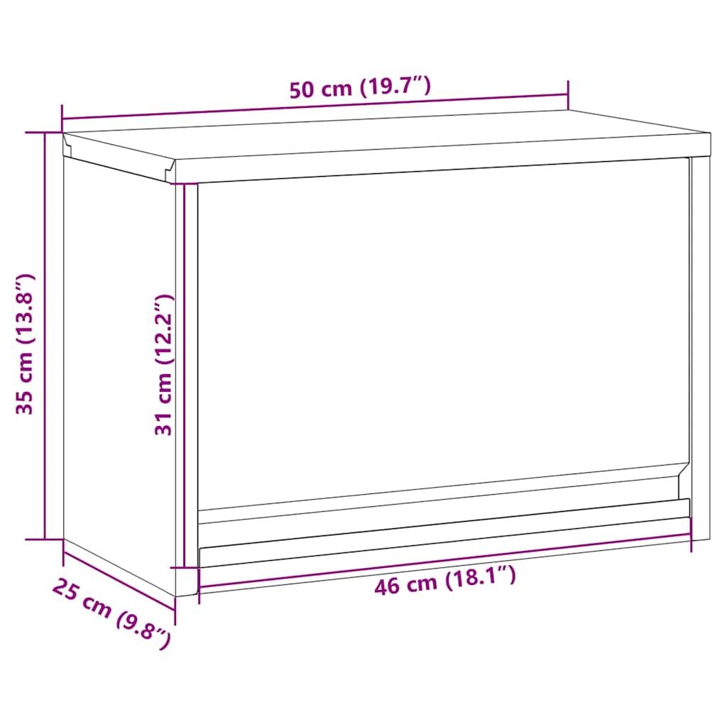 vidaXL Ντουλάπα εργαλείων Κόκκινο και Γκρι 50 x 25 x 35 εκ.