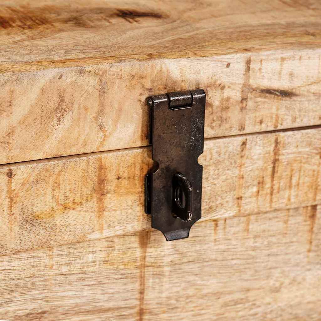 vidaXL Κουτί αποθήκευσης με αποθήκευση Καφέ Στερεό ξύλο μάνγκο