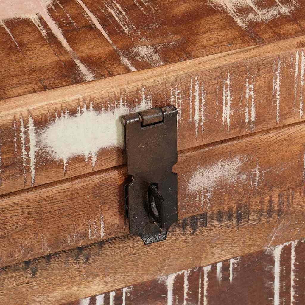 vidaXL Κουτί αποθήκευσης με αποθήκευση Καφέ Στερεό ξύλο μάνγκο