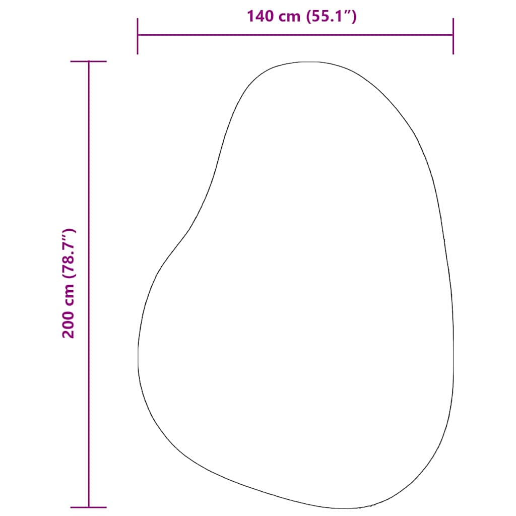 vidaXL Χαλί HUARTE Γκρι 140 x 200 cm Πολυεστέρας